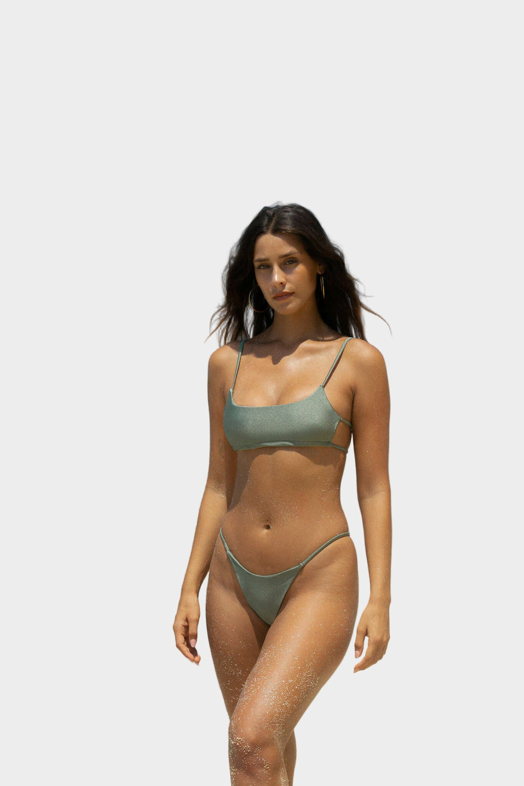 Shiny Sage Green Jasmine's Boutique Australia