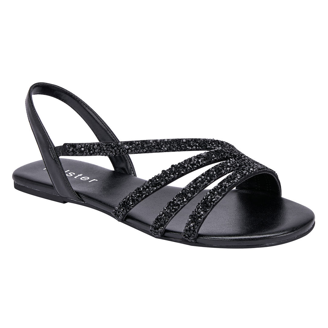 Midnight Sparkle Sandals Jasmine's Boutique Australia