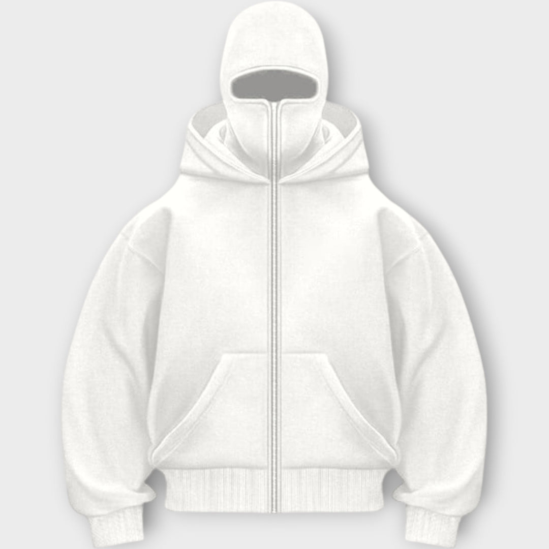 Hooded Sweatshirt with Front Zipper Liora Lane Boutique