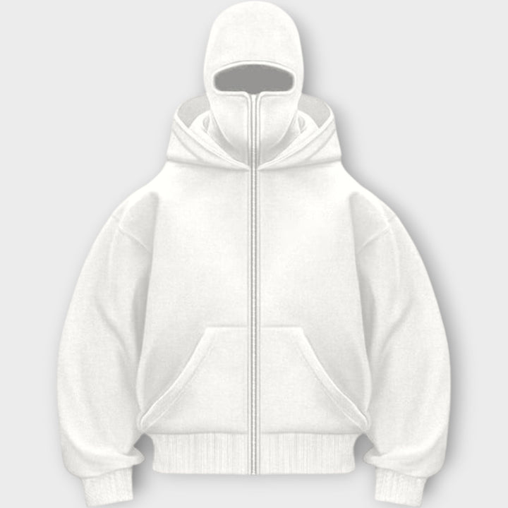 Hooded Sweatshirt with Front Zipper Liora Lane Boutique