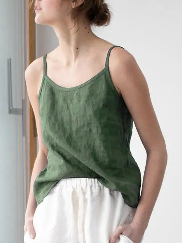 Pure Essence Linen Camisole Jasmine's Boutique Australia