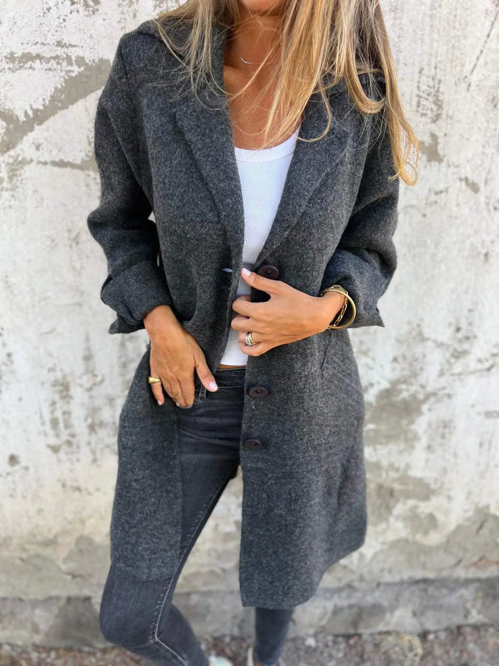 Haven Button-Front Coat Jasmine's Boutique Australia