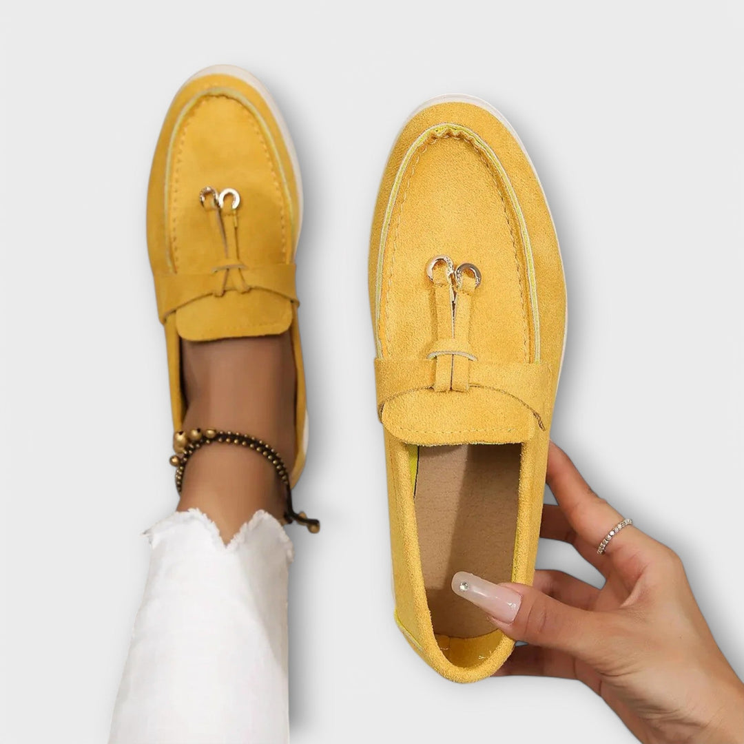 Women's Beige Loafers with Decorative Laces Jasmine's Boutique Australia