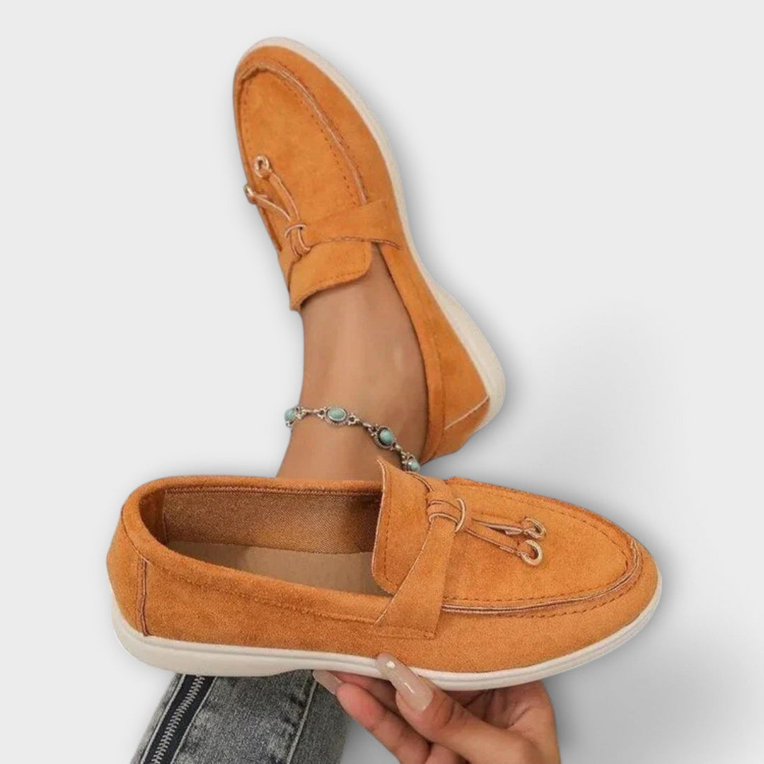 Women's Beige Loafers with Decorative Laces Jasmine's Boutique Australia