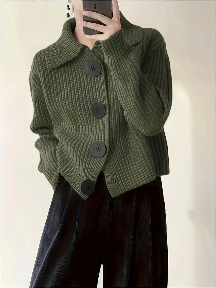 Amber Glow Chunky Button Cardigan Jasmine's Boutique Australia