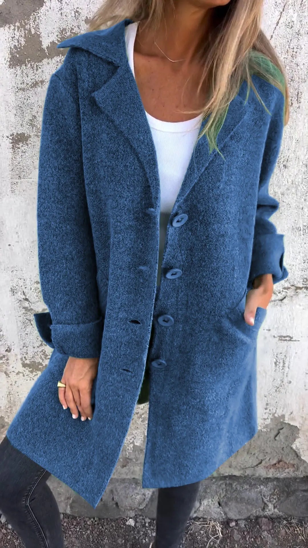 Haven Button-Front Coat Jasmine's Boutique Australia