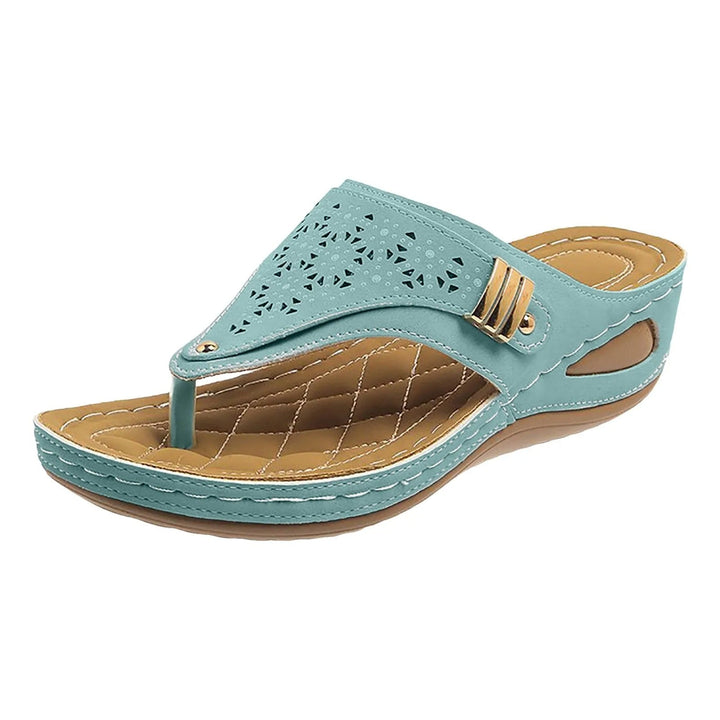 Beige Blossom Comfort Sandals Jasmine's Boutique Australia