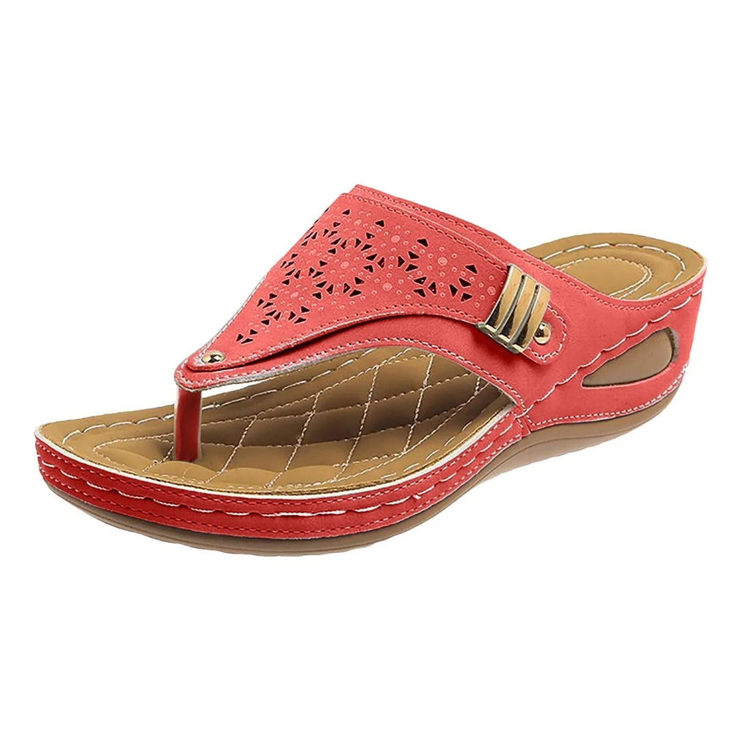 Beige Blossom Comfort Sandals Jasmine's Boutique Australia