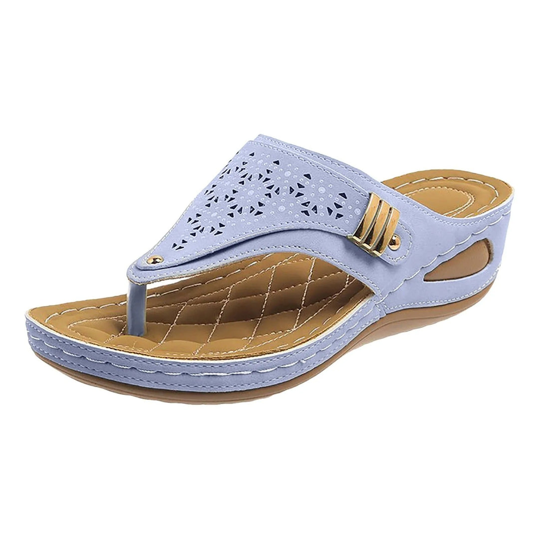 Beige Blossom Comfort Sandals Jasmine's Boutique Australia