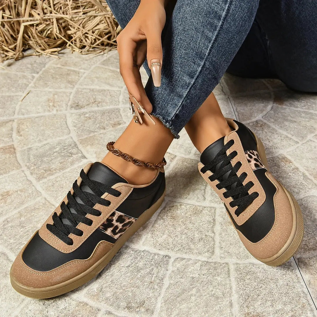 Urban Leopard Accent Sneakers Jasmine's Boutique Australia