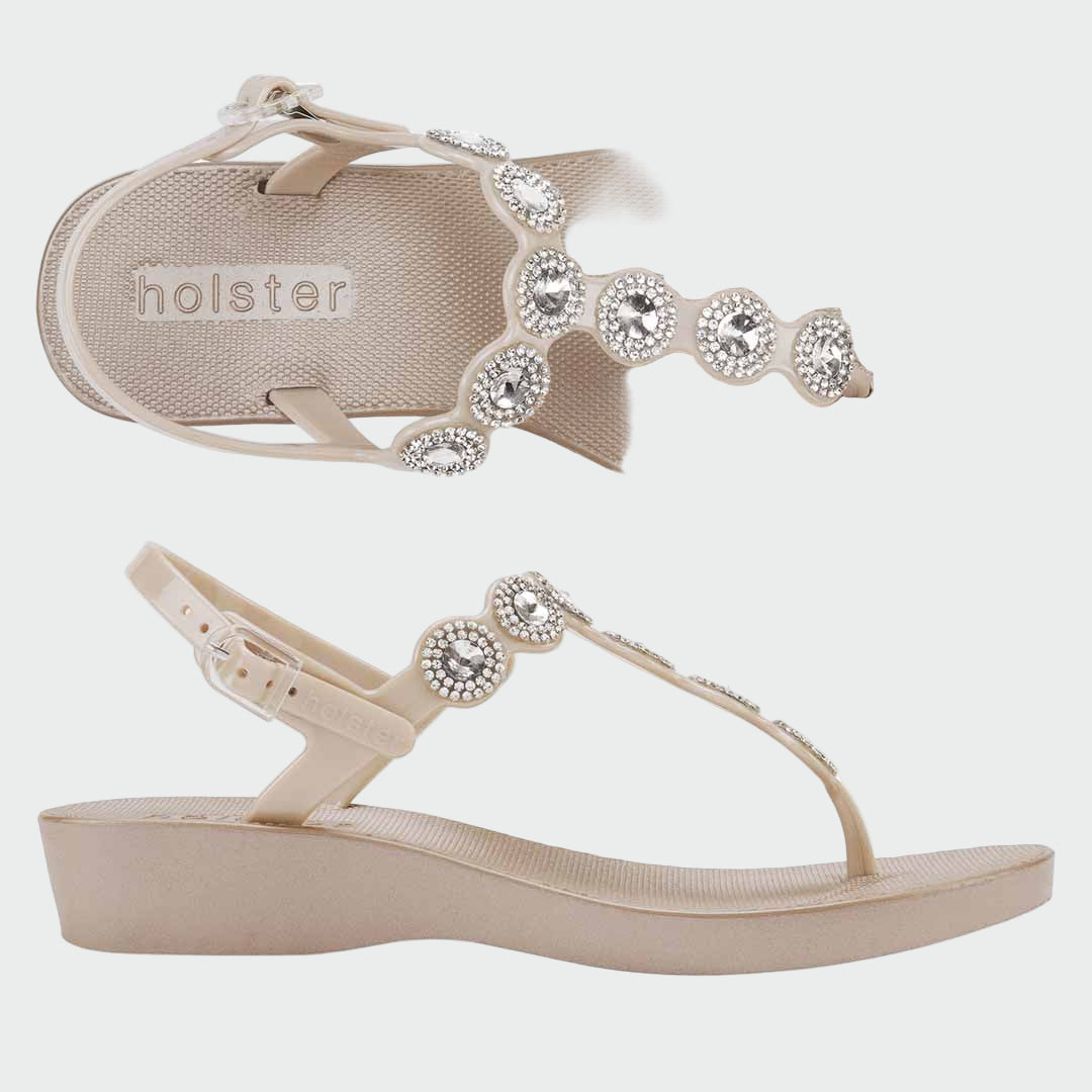 Gorgeous Wedge - Champagne Jasmine's Boutique Australia