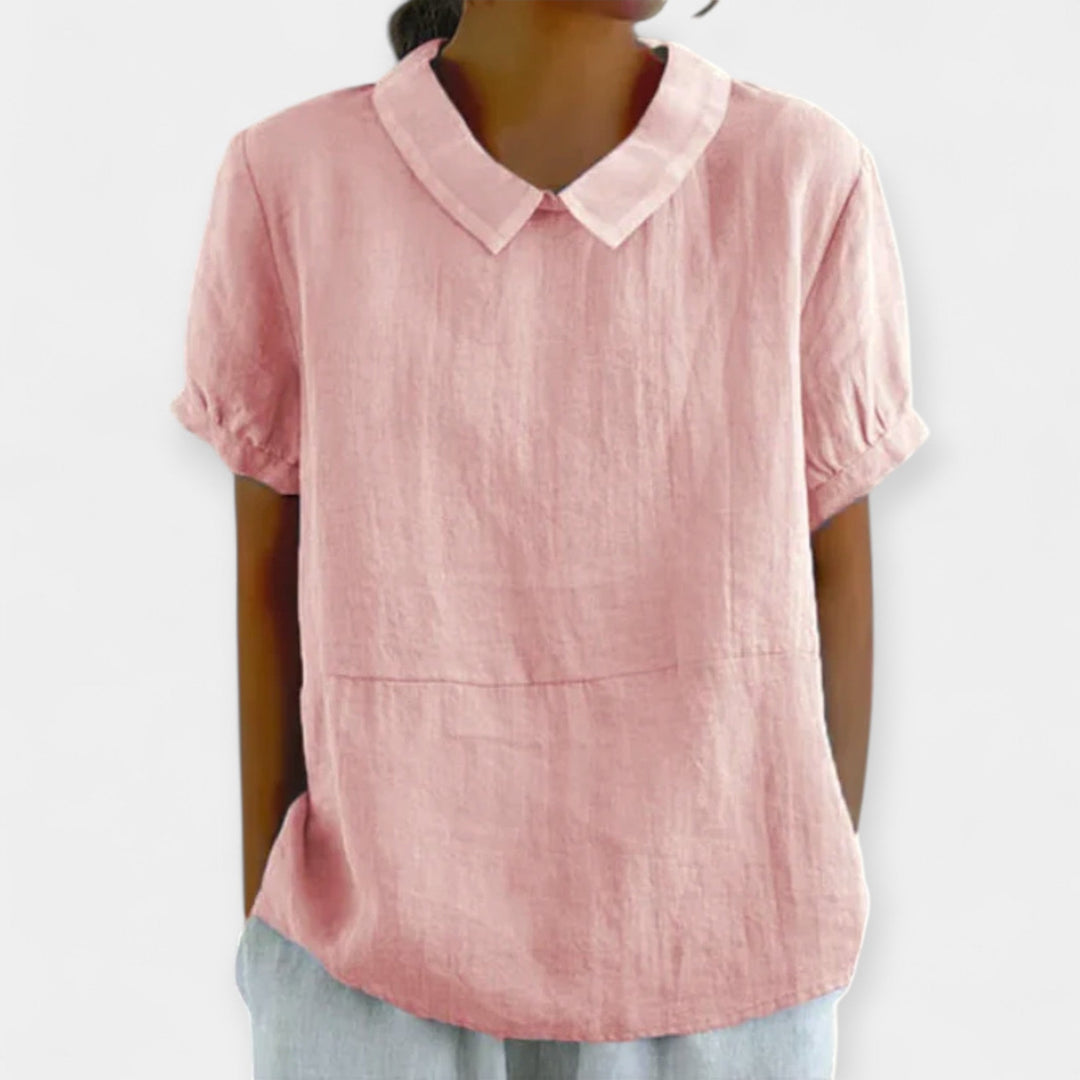 Cotton Blouse with Collar Jasmine's Boutique Australia