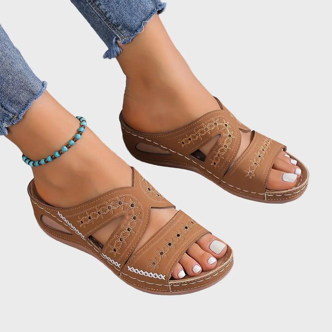 Coastal Breeze Cutout Sandals Luxe-london.uk