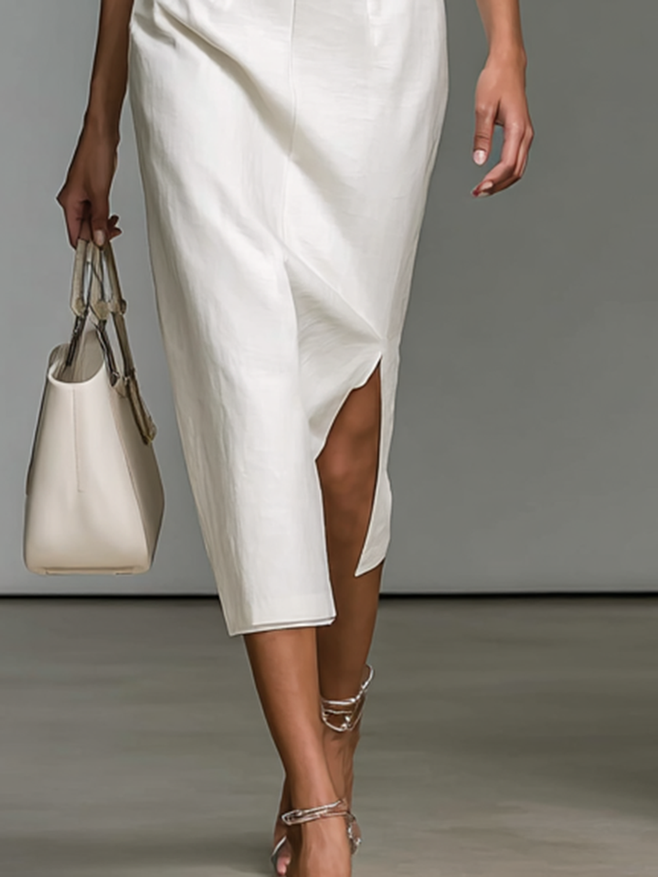 Embroidered Midi Dress for Women with V-Neck and Short Sleeves Jasmine's Boutique Australia