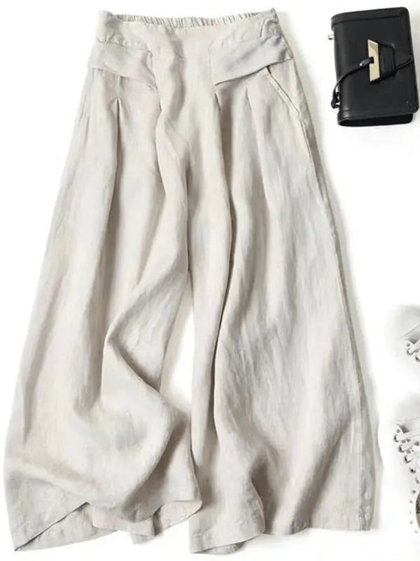 Coastal Breeze Wide-Leg Linen Pants Jasmine's Boutique Australia