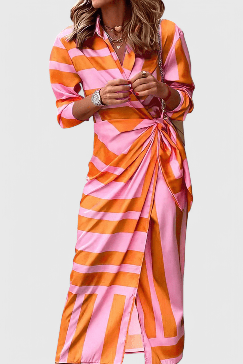 Elodie | Printed Wrap Dress Liora Lane Boutique