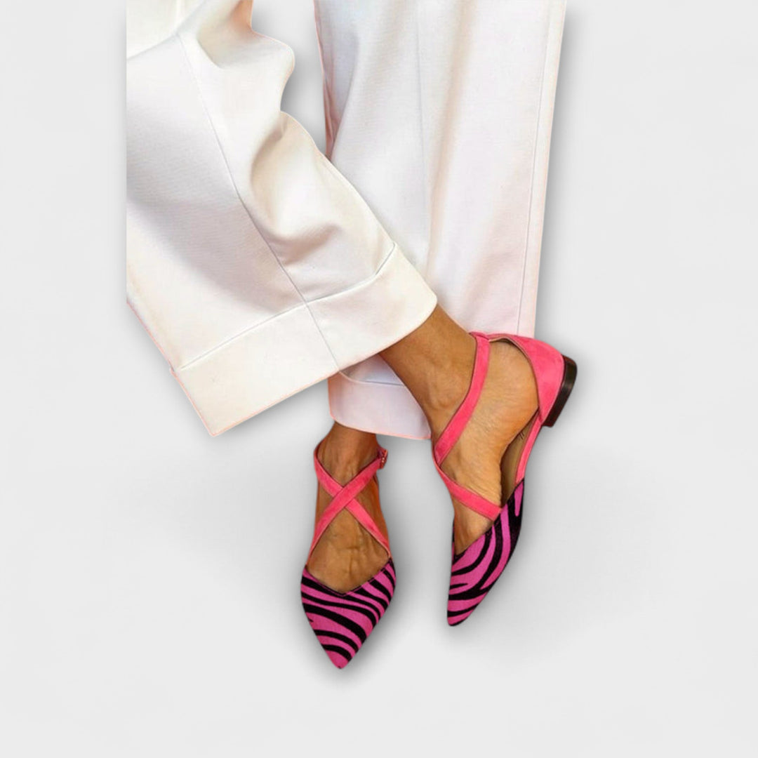 Pink Power Zebra-Flats Jasmine's Boutique Australia