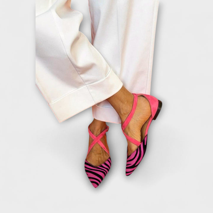 Pink Power Zebra-Flats Jasmine's Boutique Australia