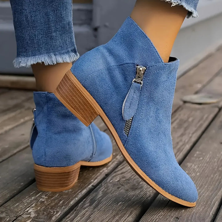 Velour Path Suede Ankle Boots Jasmine's Boutique Australia