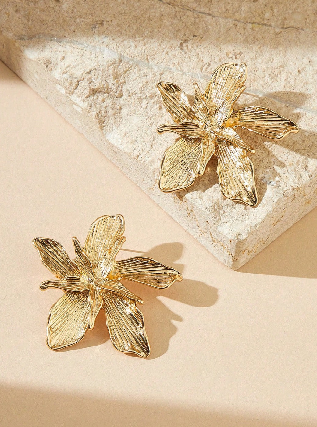 Metal Flower Earrings Jasmine's Boutique Australia