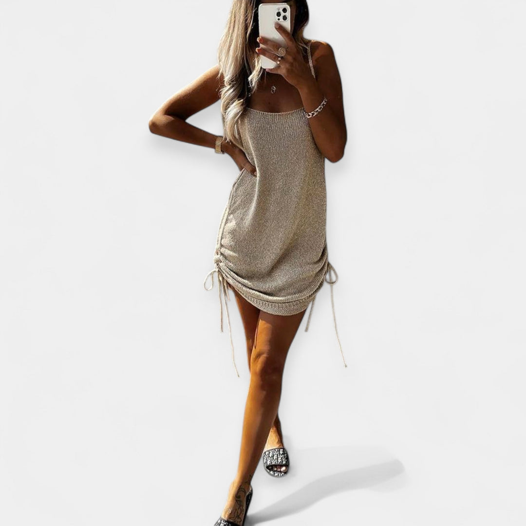 Sleeveless Knitted Dress with Belt Jasmine's Boutique Australia