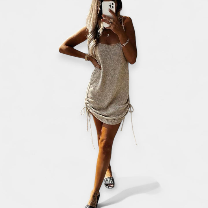 Sleeveless Knitted Dress with Belt Jasmine's Boutique Australia
