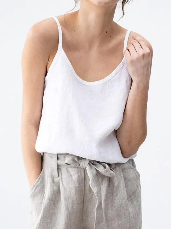Pure Essence Linen Camisole Jasmine's Boutique Australia