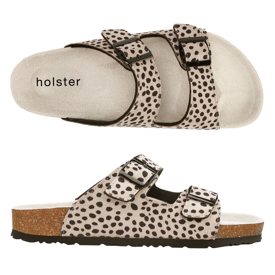 Holster Dalmatian Print Buckle Slides Jasmine's Boutique Australia
