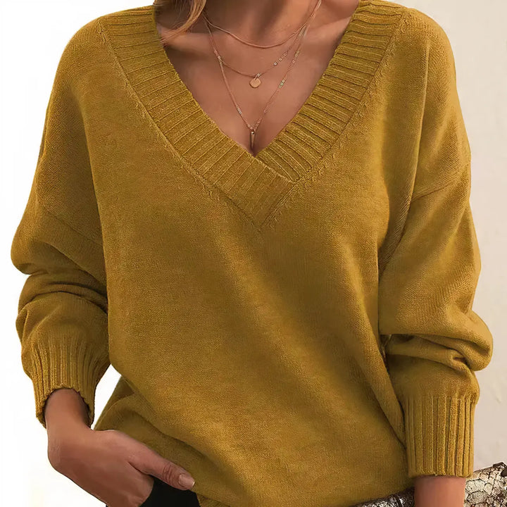 Cozy Chic V-Neck Sweater Jasmine's Boutique Australia
