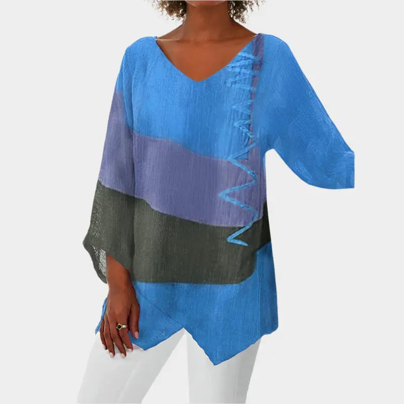 Coastal Horizon Colorblock Tunic Jasmine's Boutique Australia