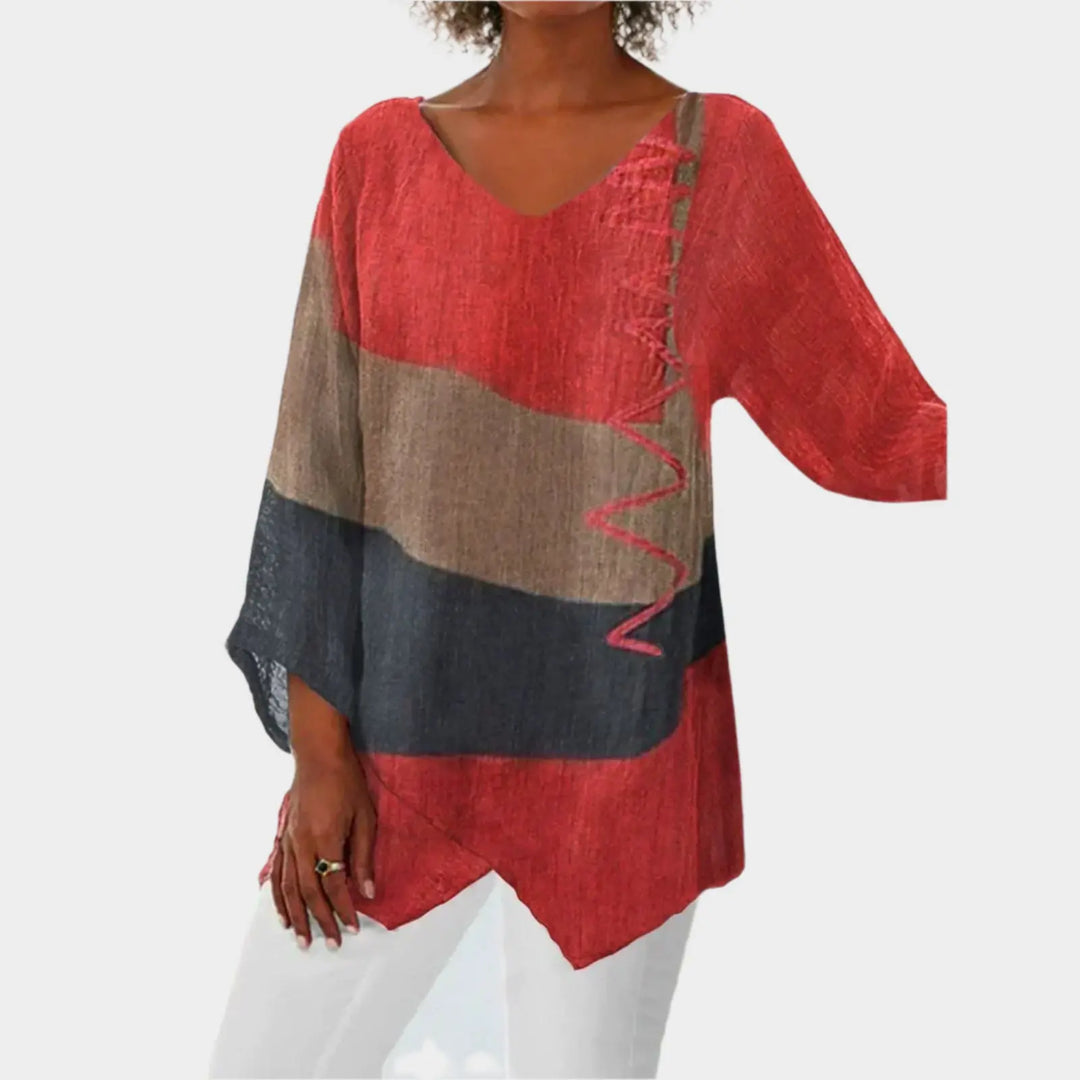 Coastal Horizon Colorblock Tunic Jasmine's Boutique Australia