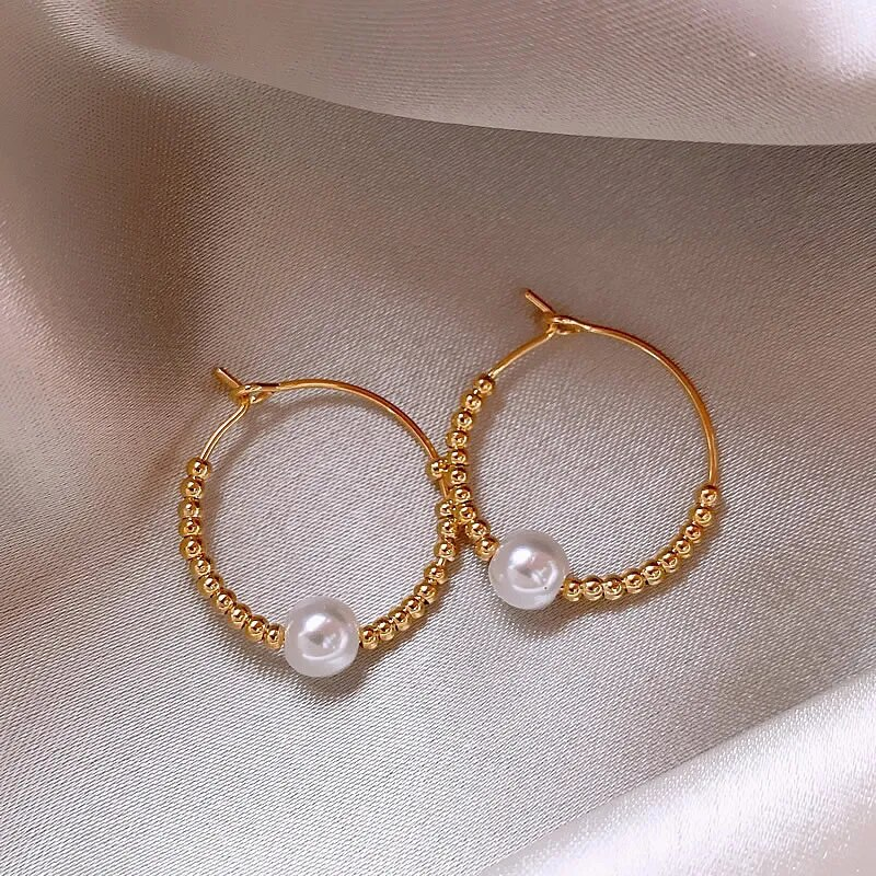 Elegant Small Pearl Earrings Jasmine's Boutique Australia
