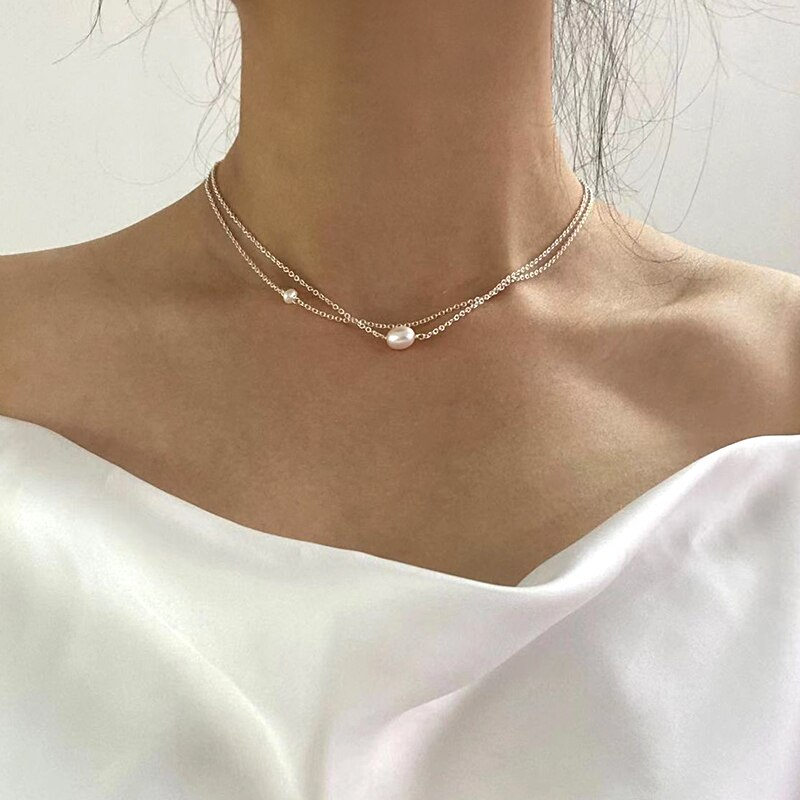 Elegant Small Pearl Necklace Jasmine's Boutique Australia