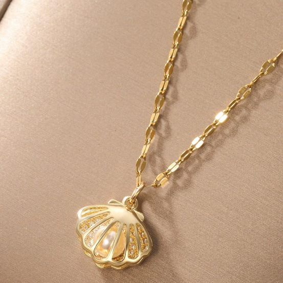 Shell Pearl Necklace Jasmine's Boutique Australia