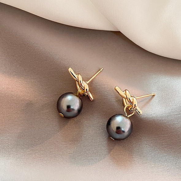Elegant Pearl Bow Earrings Jasmine's Boutique Australia