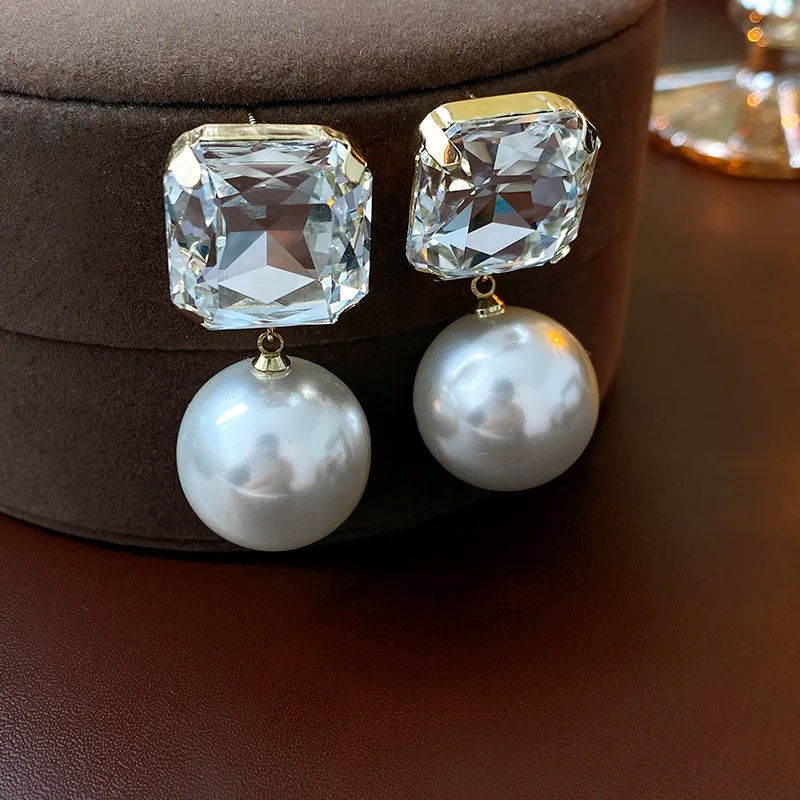 Elegant Zirconia Pearl Earrings Jasmine's Boutique Australia