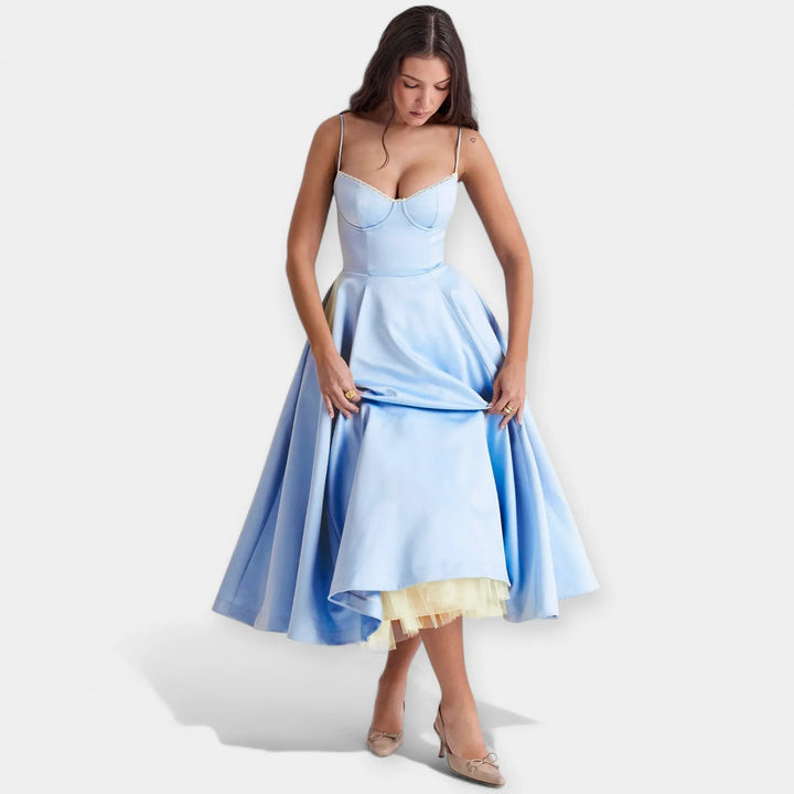 Midi Dress with Tulle and Style Jasmine's Boutique Australia