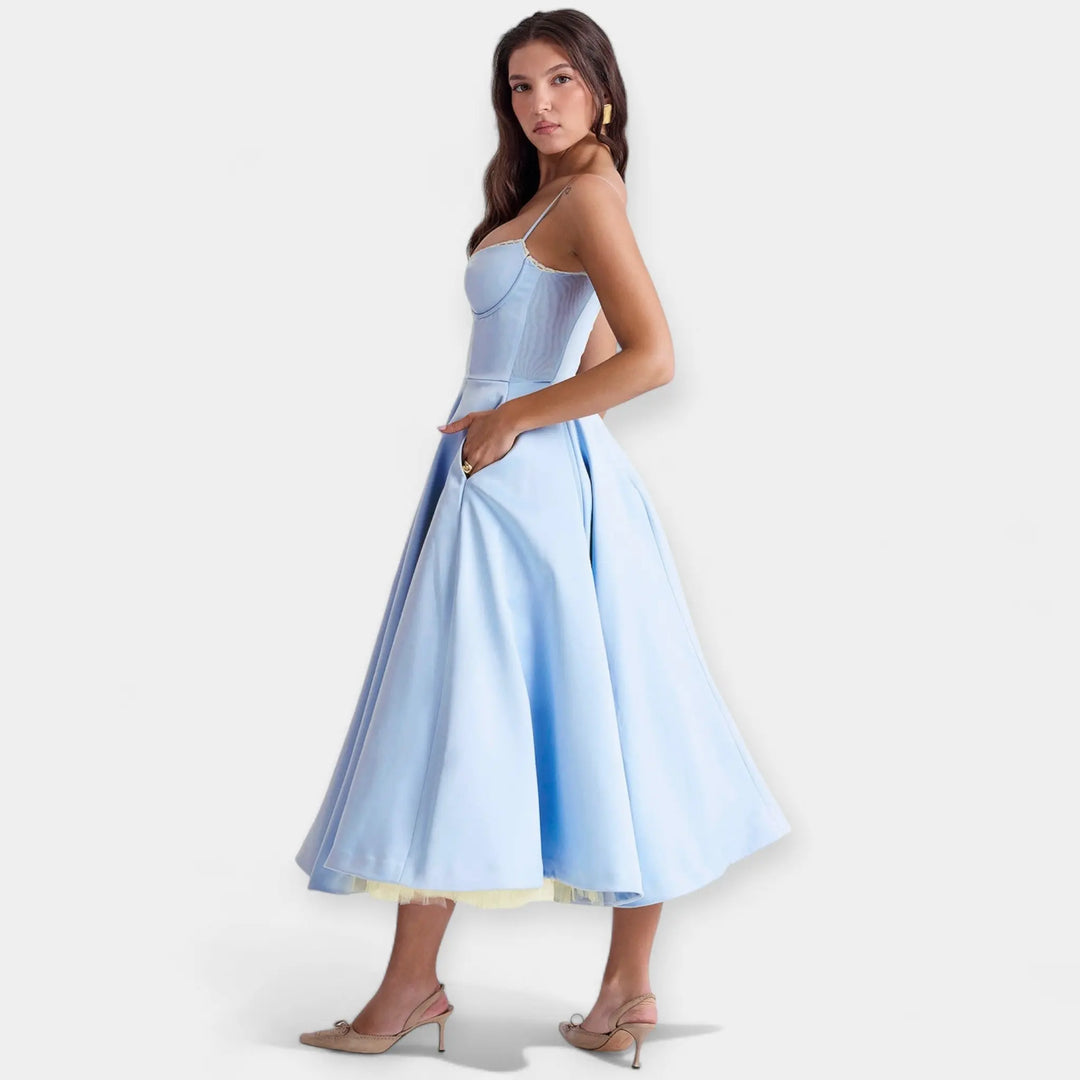 Midi Dress with Tulle and Style Jasmine's Boutique Australia