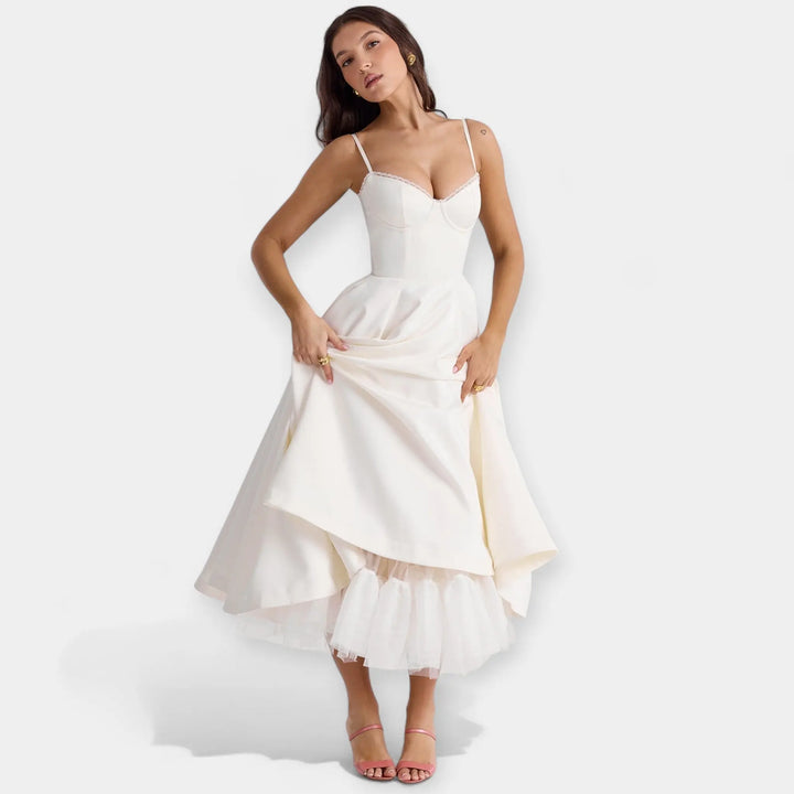 Midi Dress with Tulle and Style Jasmine's Boutique Australia