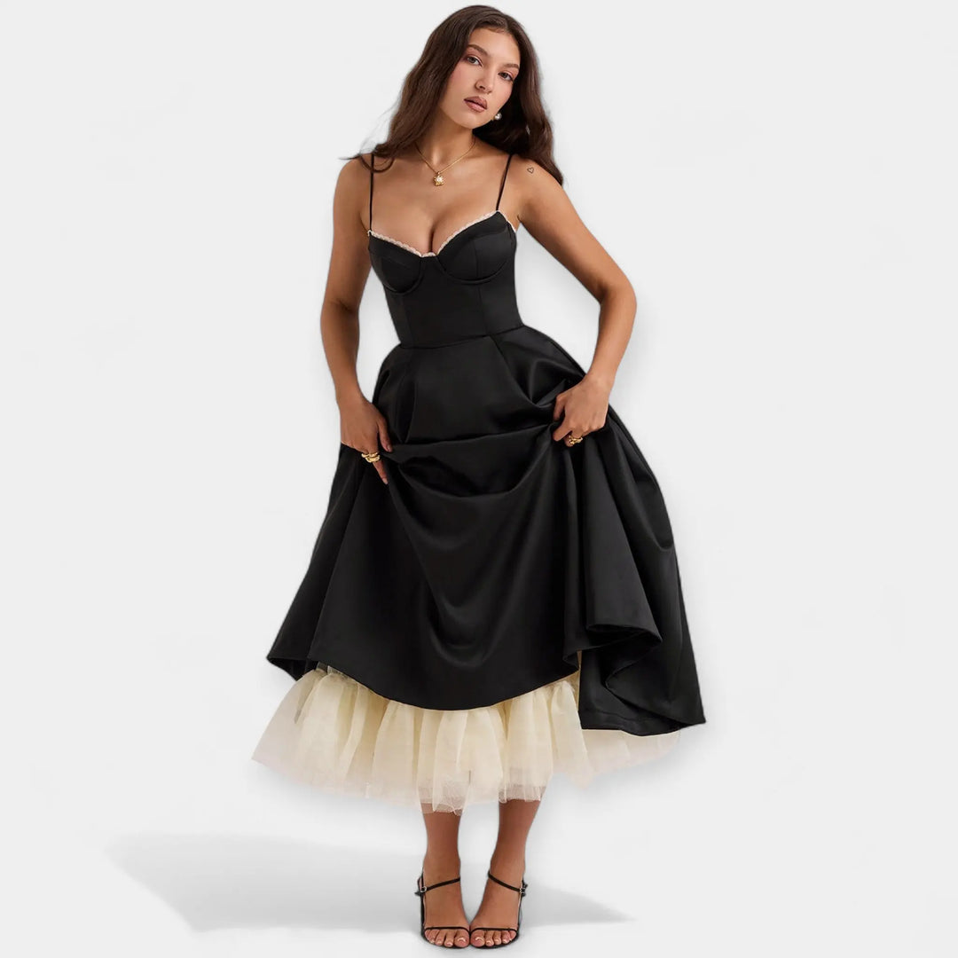 Midi Dress with Tulle and Style Jasmine's Boutique Australia