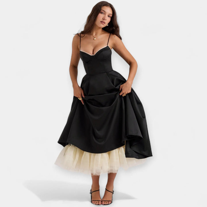 Midi Dress with Tulle and Style Jasmine's Boutique Australia