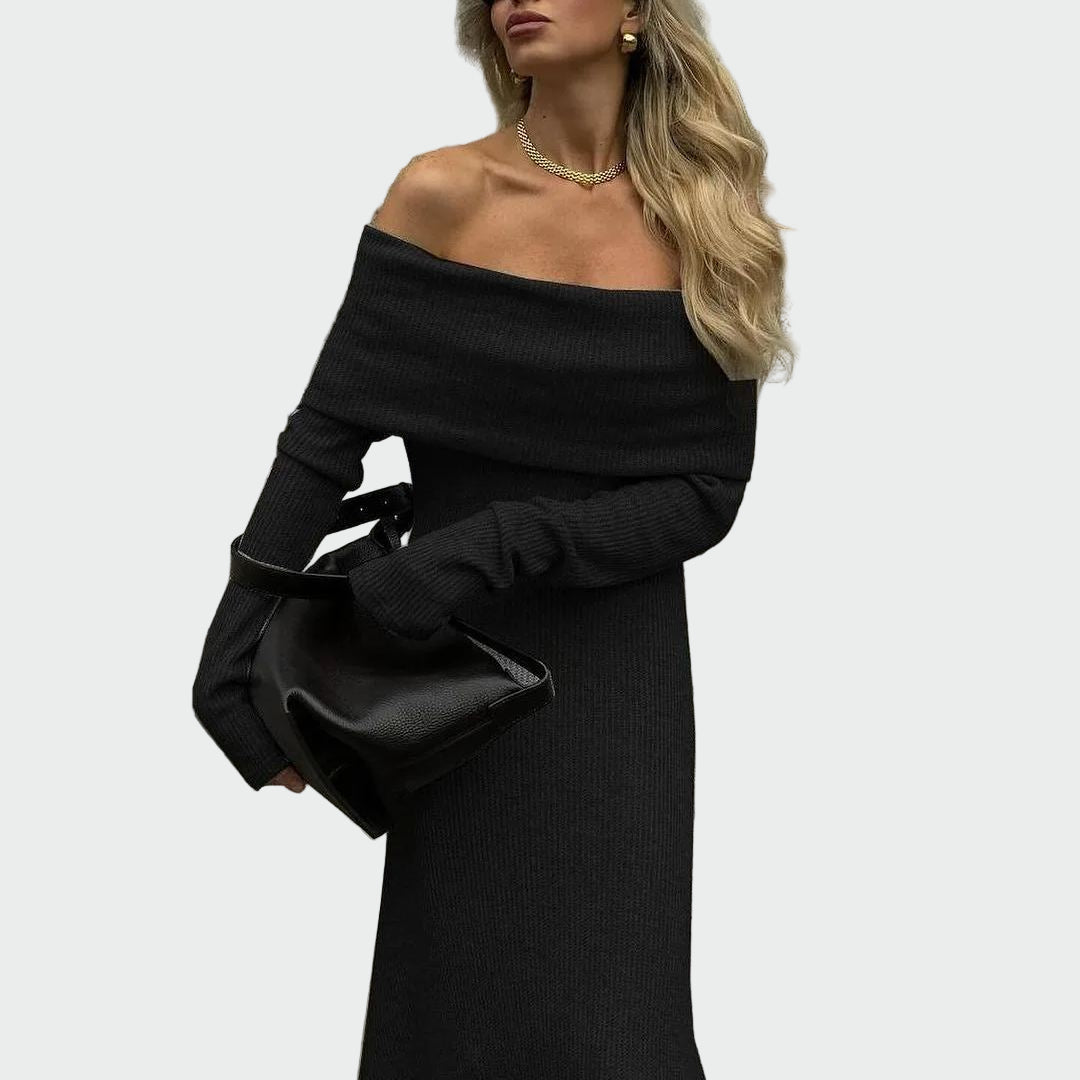 Off Shoulder Knit Maxi Dress Jasmine's Boutique Australia