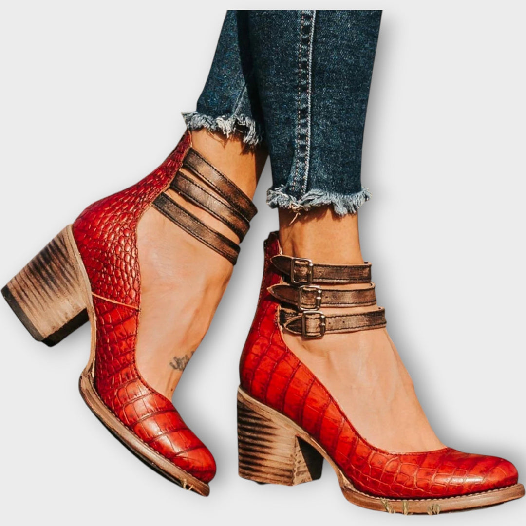 Shoes with Multiple Straps and Thick Heel Jasmine's Boutique Australia