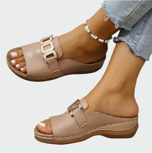 Buckle Slip-On Sandals Jasmine's Boutique Australia