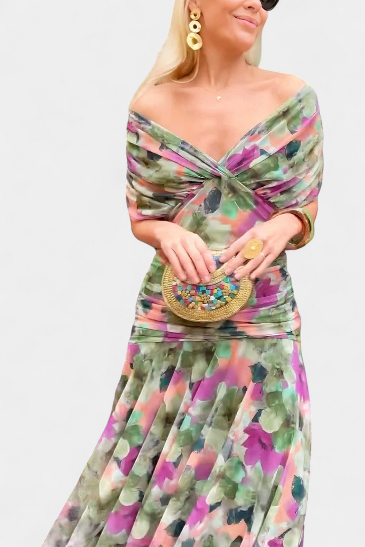 Aurora Floral Elegance Maxi Dress Jasmine's Boutique Australia