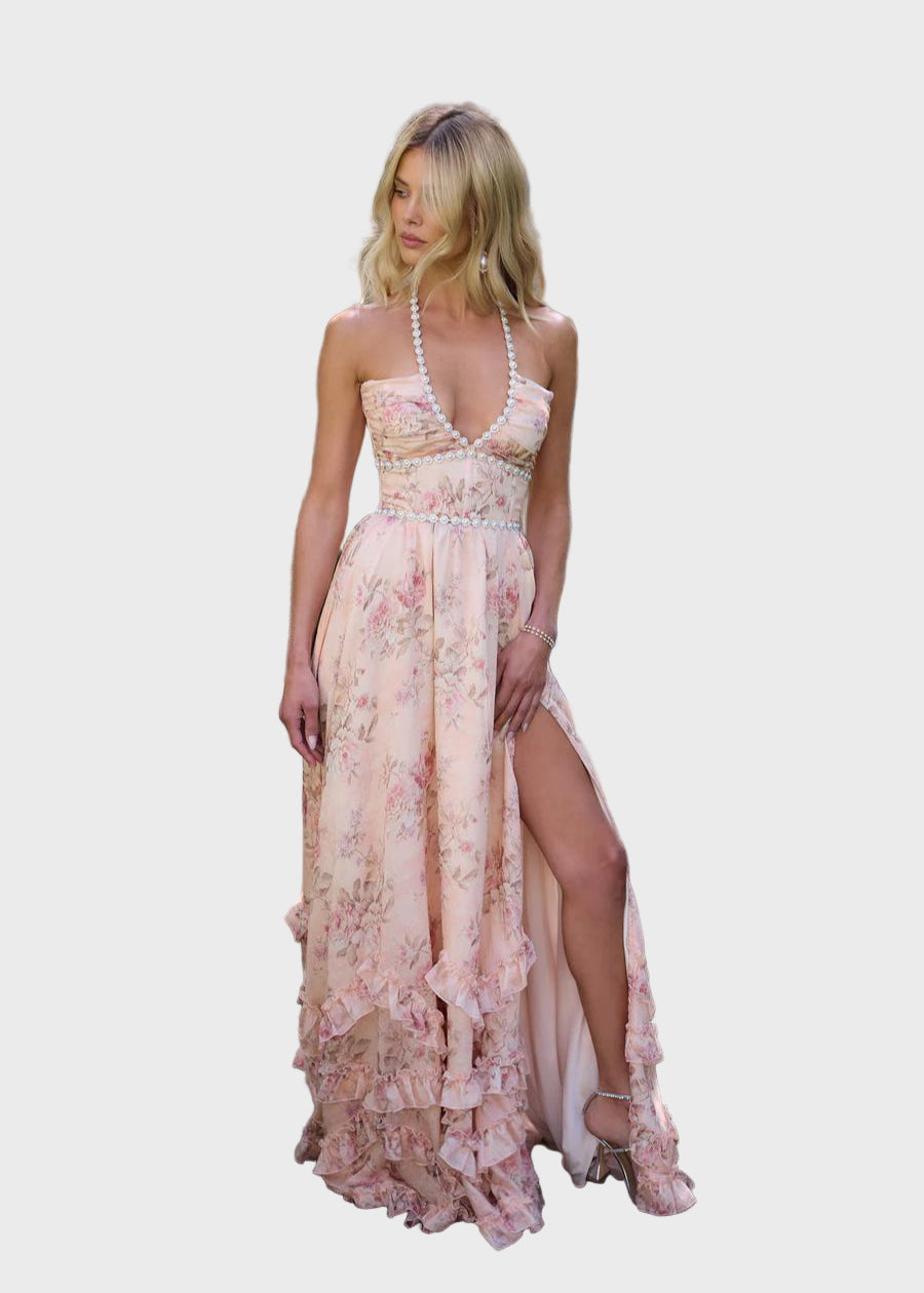Celeste Dreams Ruffled Maxi Dress Jasmine's Boutique Australia