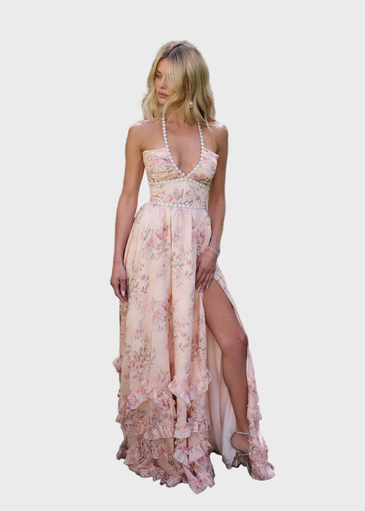 Celeste Dreams Ruffled Maxi Dress Jasmine's Boutique Australia