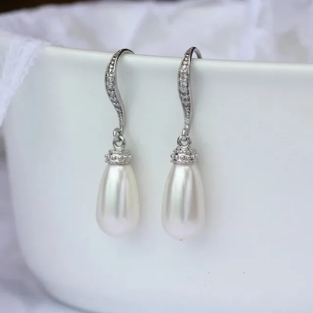 Vintage Pearl Drop Earrings Jasmine's Boutique Australia