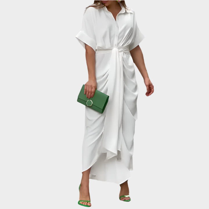 Dress with Puff Collar and Elegant Line Jasmine's Boutique Australia