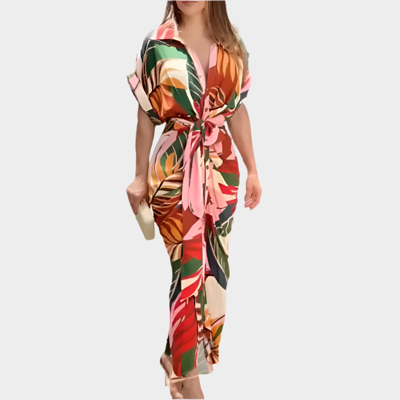 Dress with Puff Collar and Elegant Line Jasmine's Boutique Australia